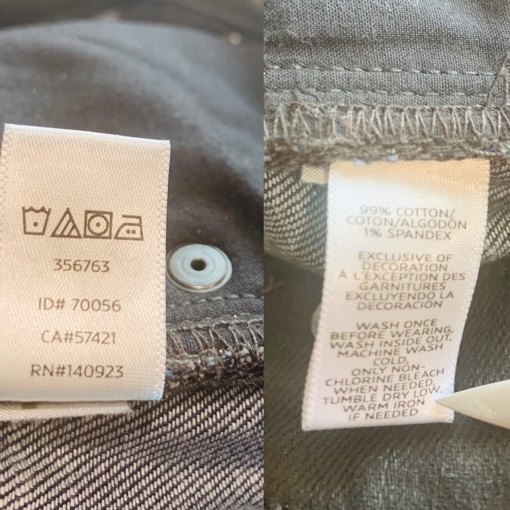Anthropologie Lou & Grey Jeans Modern Skinny Ankle Zipper Black Womens Size 27 - Picture 11 of 13